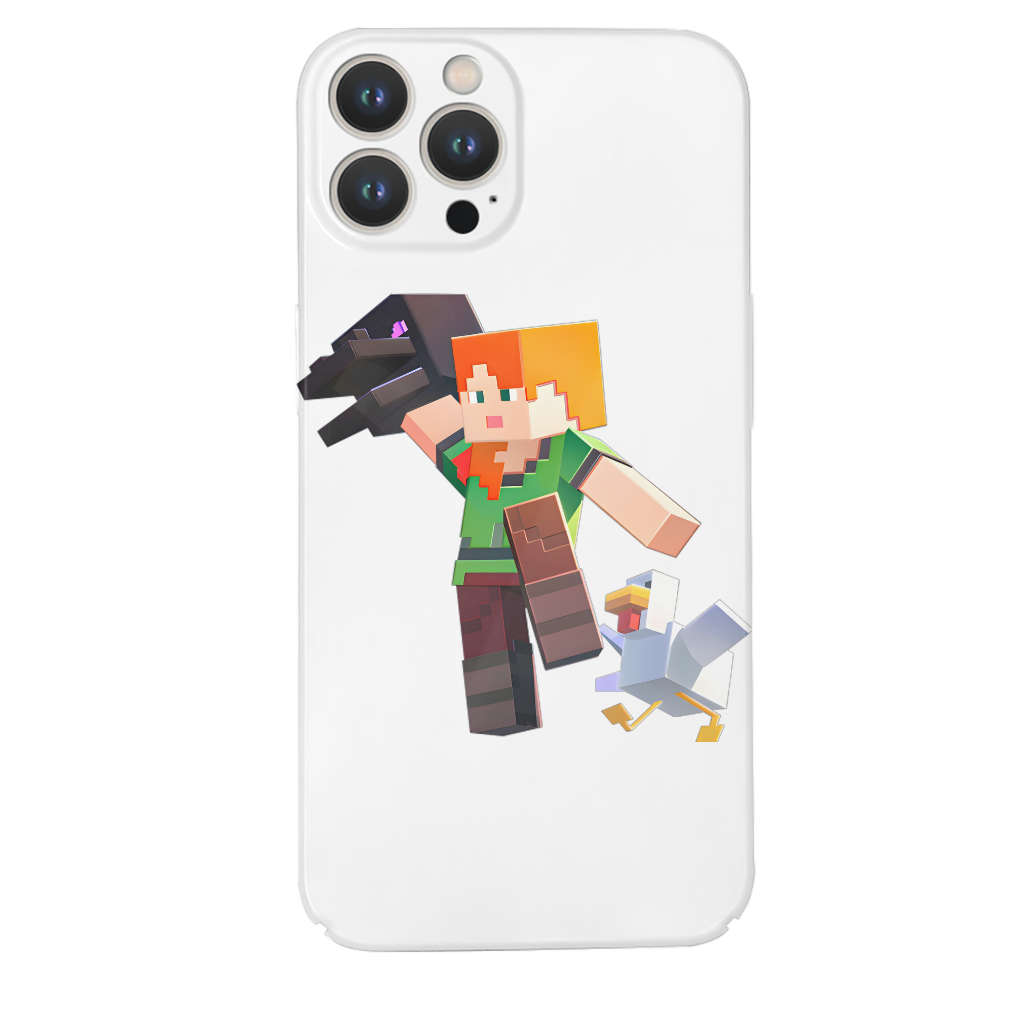 （画像用） マインクラフト ブロックの世界 Minecraft MC Block world 【iPhone 14シリーズ対応】ハードケース